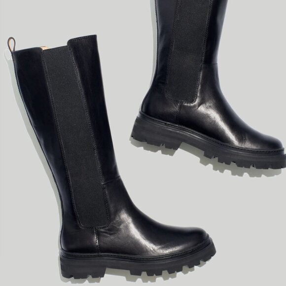 Madewell The Poppy Tall Lugsole Boots | Size 6.5 - Picture 1 of 11